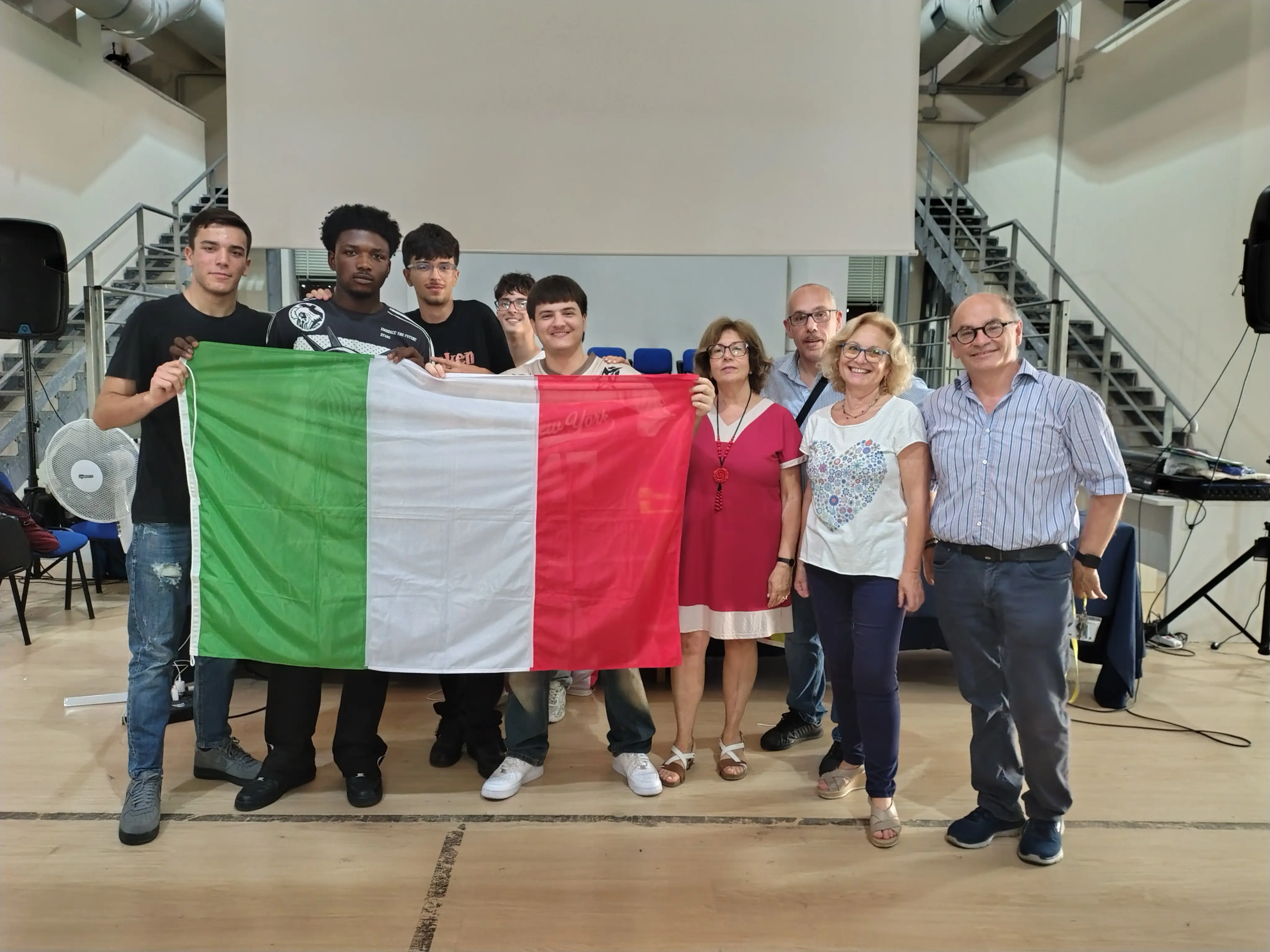 Participants representing Italy during the Community & English Blended Mobility in Naples, Italy.